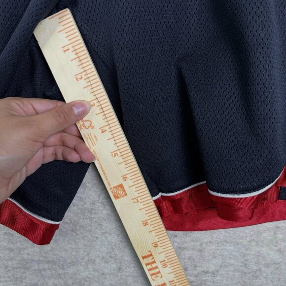 Adidas Dazzle Mesh Gym Shorts Mens Medium Black Athletic Basketball Y2K - Picture 9 of 15